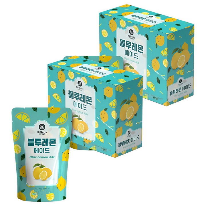 맥널티커피 블루레몬에이드, 190ml, 20개