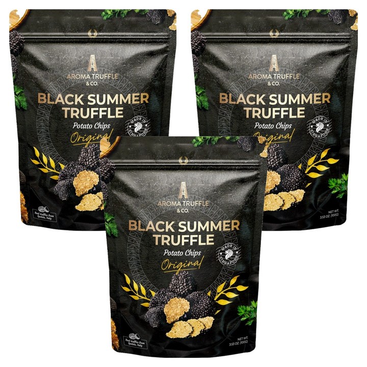아로마트러플 블랙써머 트러플 포테이토칩 오리지널, 100g, 3개