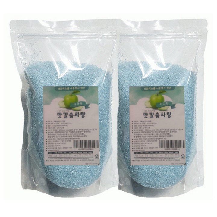 맛깔 설탕 솜사탕 전용 설탕 사과향, 500g, 2개