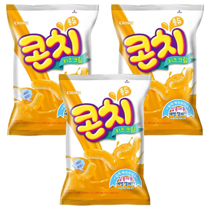 콘치 치즈크림, 110g, 3개