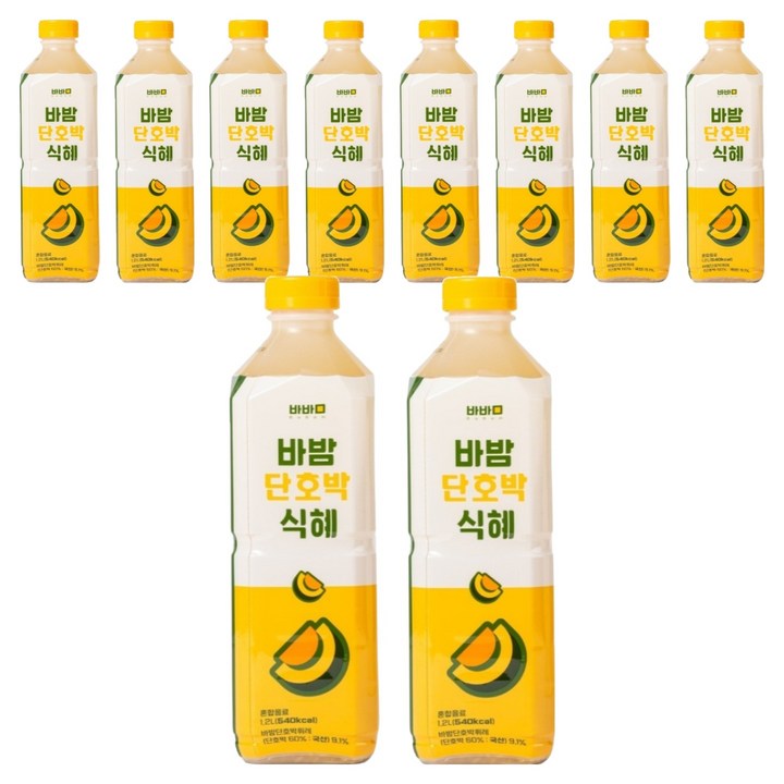바밤 단호박 식혜, 1.2L, 10개