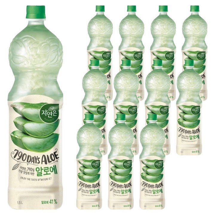 자연은 알로에 주스, 1.5L, 12개