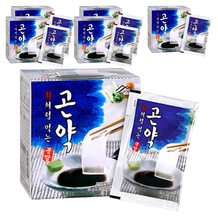 밀양한천 회처럼 먹는 곤약분말, 100g, 6개