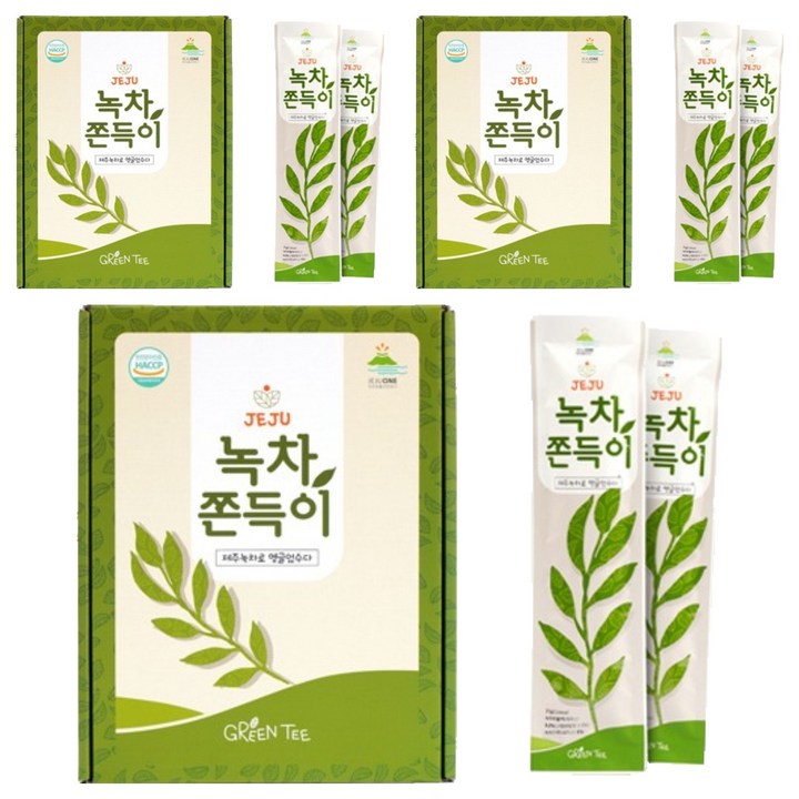 제주원 녹차 쫀득이, 18g, 45개