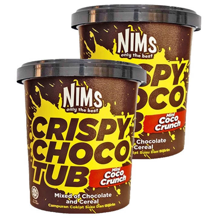 NIMS 크리스피 초코컵 코코크런치 패밀리컵, 2개, 250g