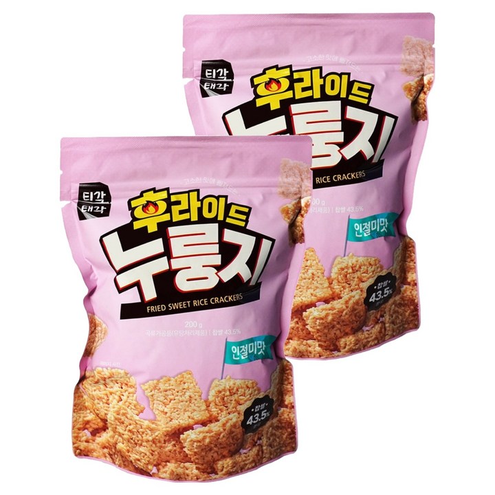 티각태각 후라이드 누룽지 인절미맛, 2개, 200g