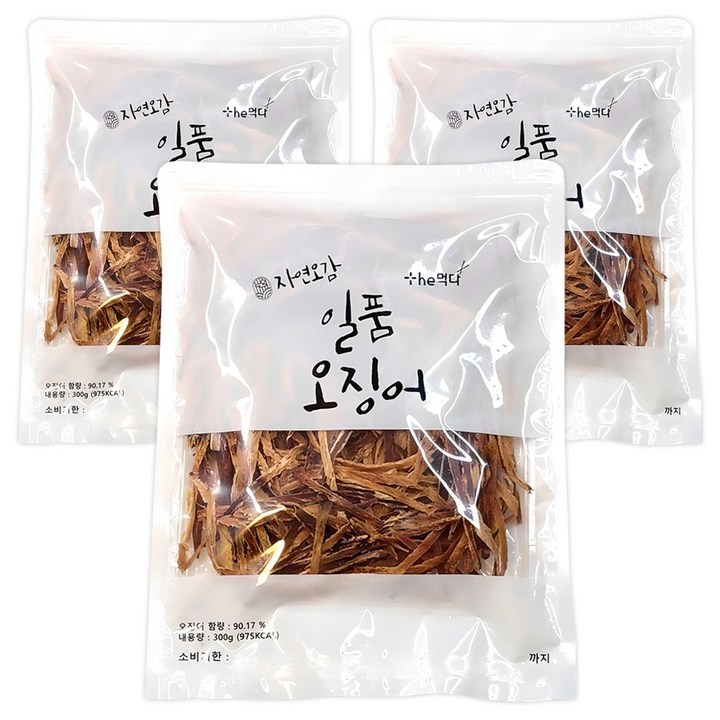더먹다 일품 오징어, 300g, 3개