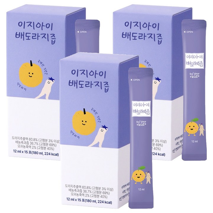 이지 아이배도라지즙, 12ml, 45개