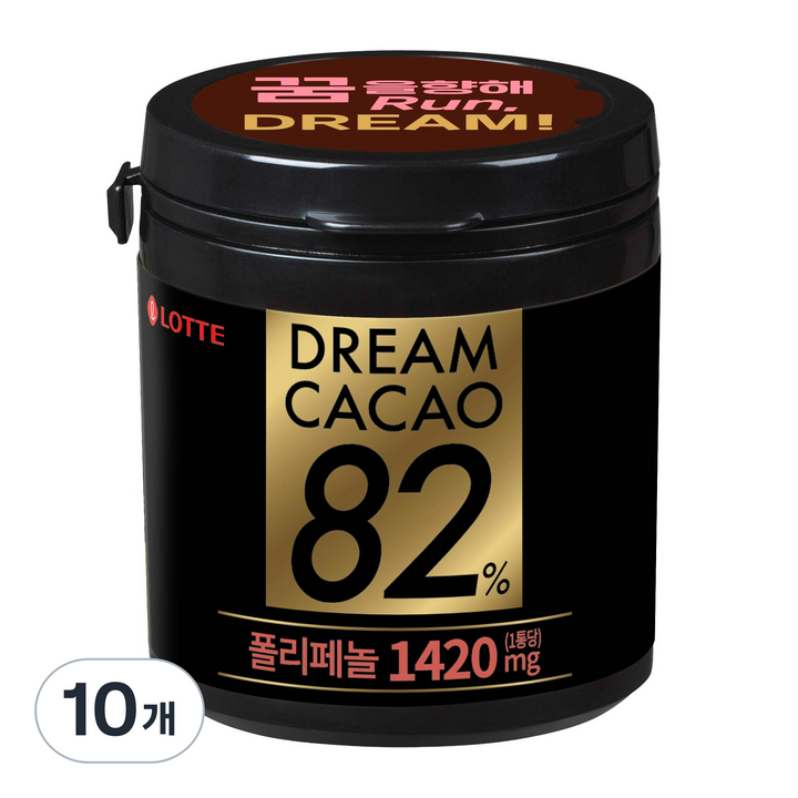 롯데웰푸드 드림카카오 82%, 86g, 10개