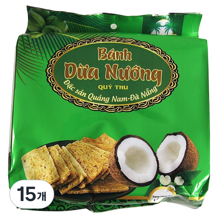 꾸이투 코코넛 찹쌀 크레커 12p, 120g, 15개