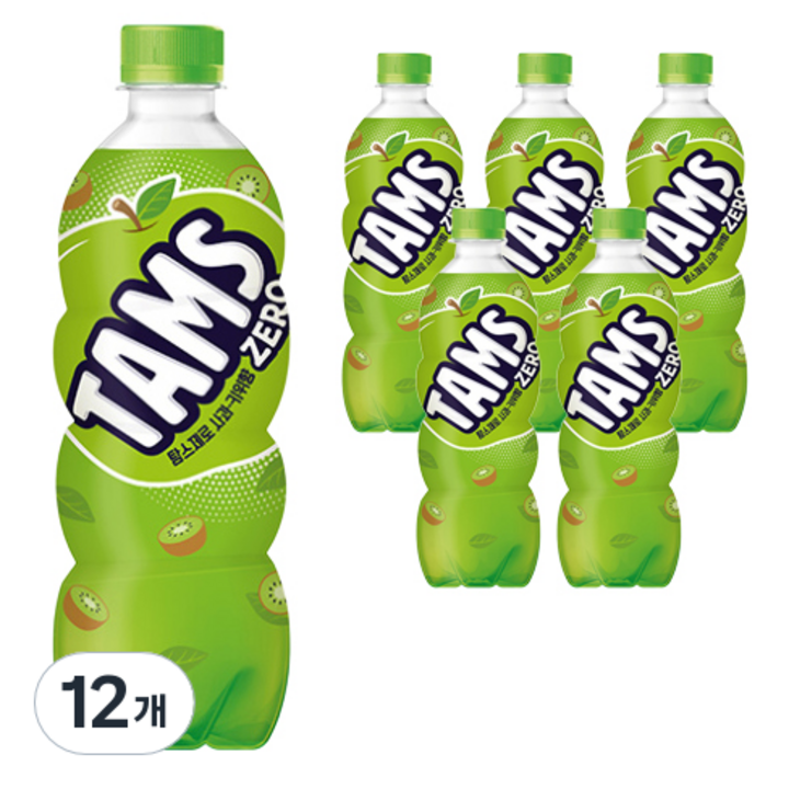 탐스제로 사과키위향, 600ml, 12개