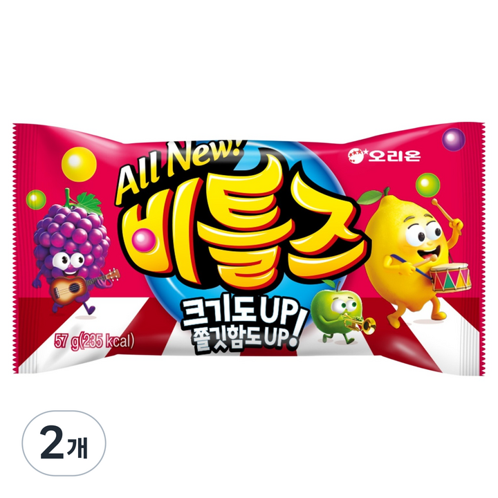 오리온 뉴 비틀즈, 57g, 2개