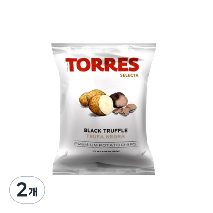 토레스 셀렉타 블랙트러플 감자칩, 40g, 2개