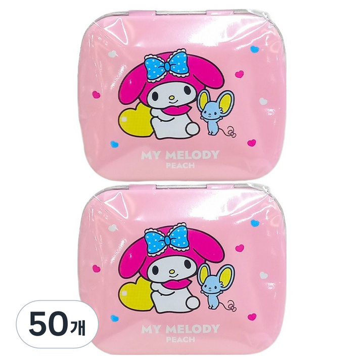 아텍스 마이멜로디 캔디 복숭아향 무설탕 민트캔디, 15g, 50개