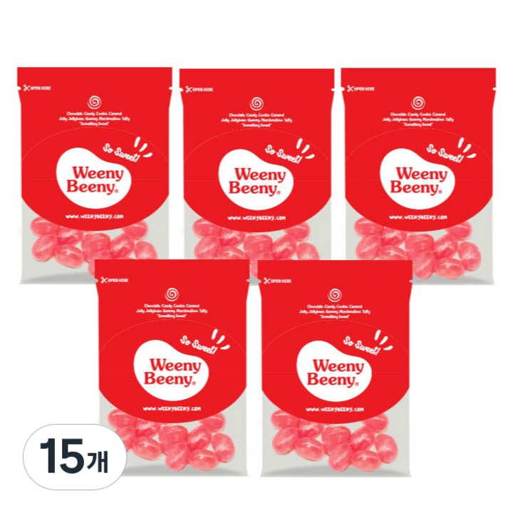 위니비니 버블껌맛 젤리빈 C, 50g, 15개