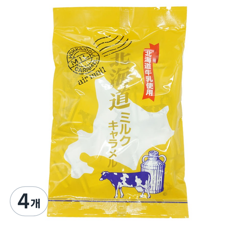 닛포 훗카이도 밀크카라멜 캔디, 4개, 273g