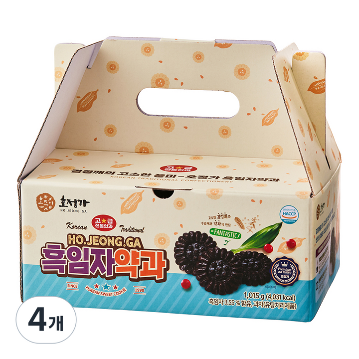 호정가 흑임자 약과, 1kg, 4개