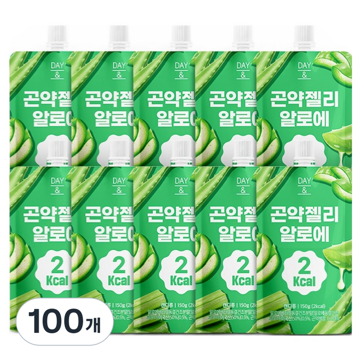 데이앤 2칼로리 곤약젤리 알로에, 150g, 100개