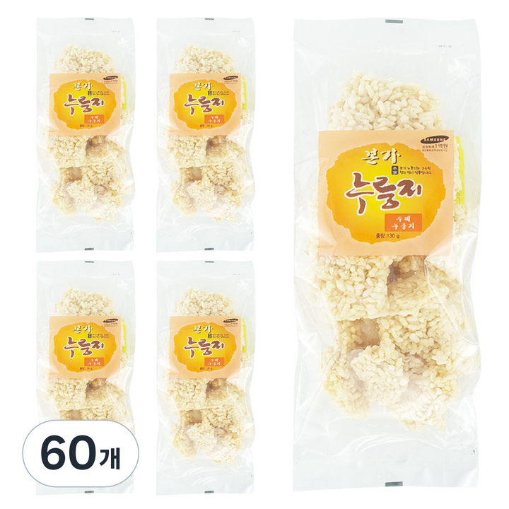 본가 누룽지, 130g, 60개