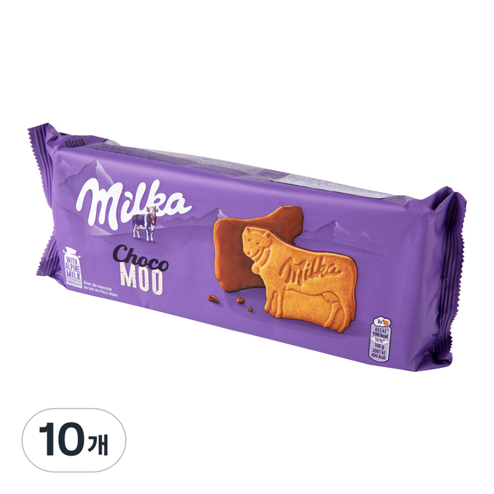 밀카 초코무, 200g, 10개