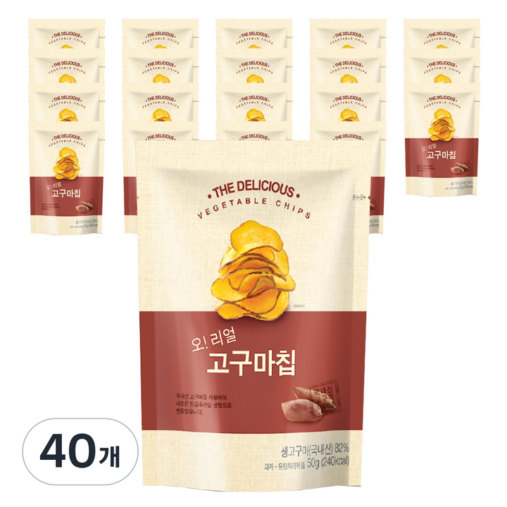 오리얼 고구마칩, 50g, 40개
