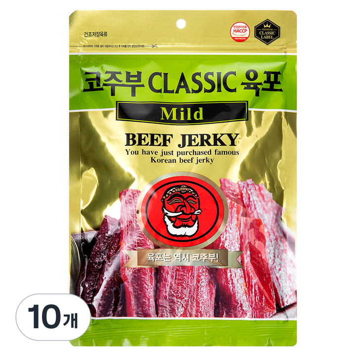 코주부 B&F CLASSIC 육포 Mild, 130g, 10개
