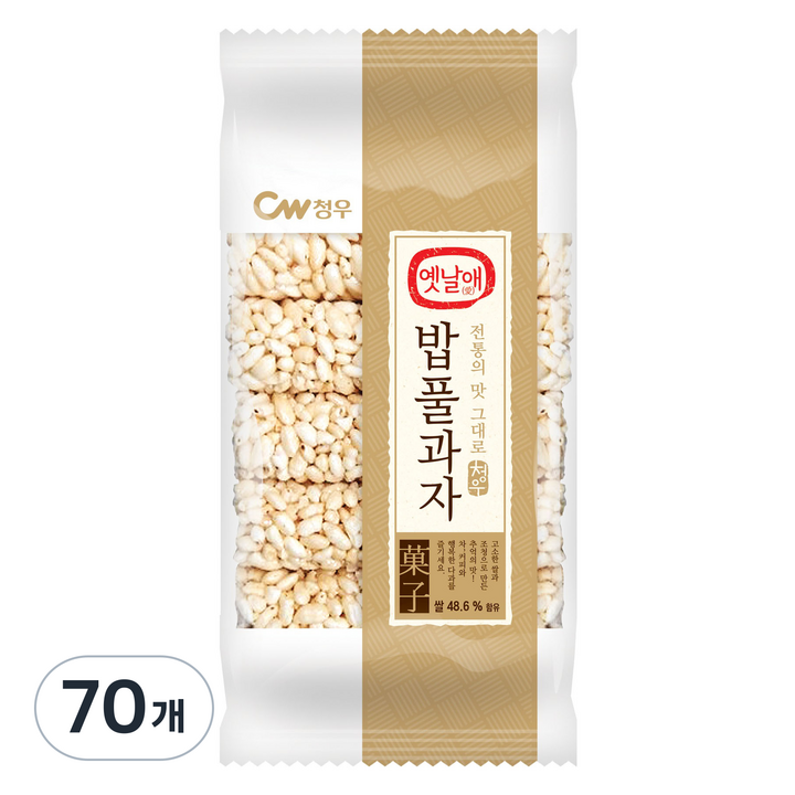 청우식품 밥풀과자, 130g, 70개