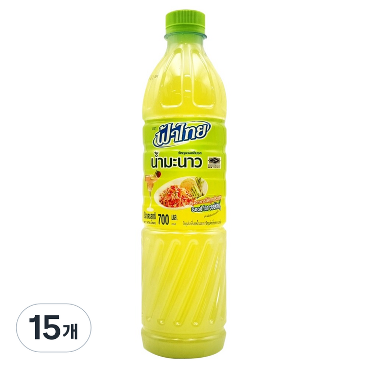 파타이 에프플러스 라임쥬스, 700ml, 15개
