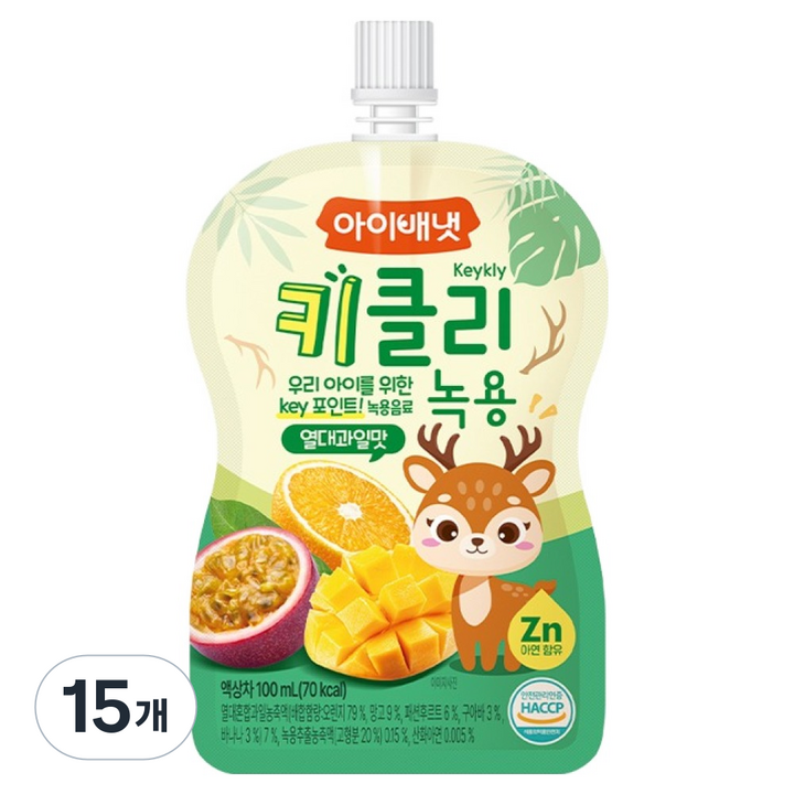 아이배냇 아동용 키클리 녹용, 15개, 100ml
