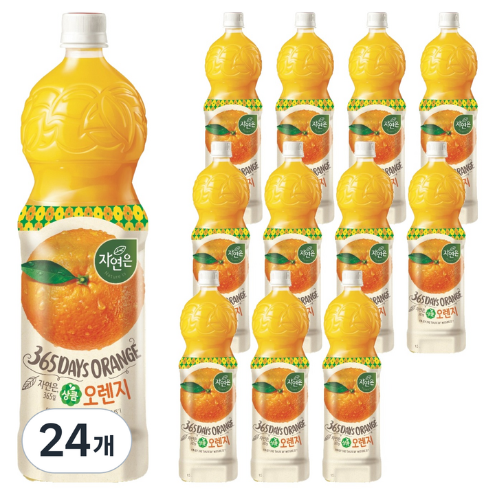 자연은 상큼오렌지, 24개, 1.5L