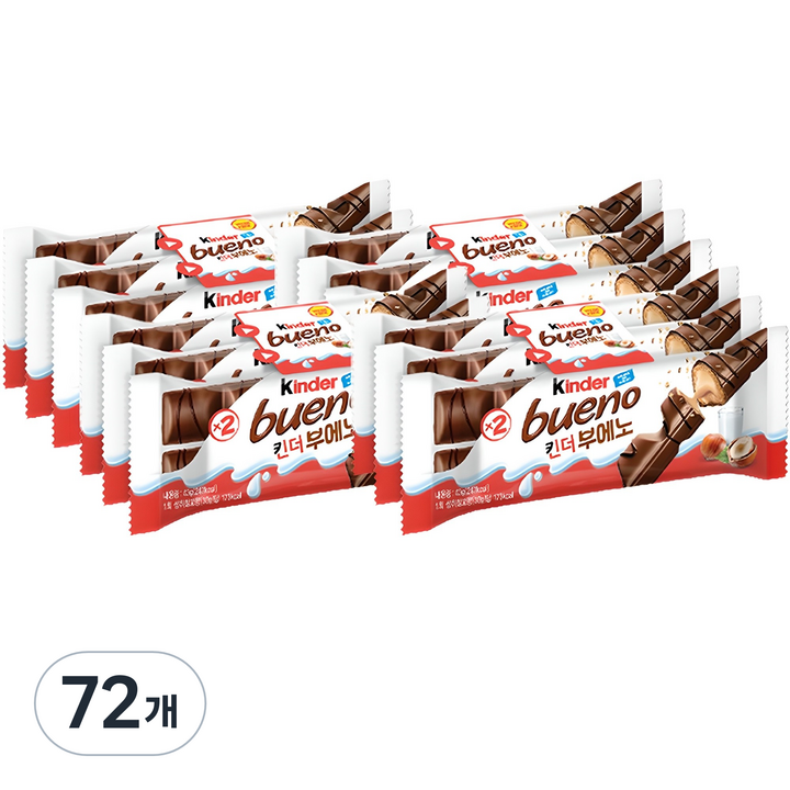 킨더 부에노 초콜릿, 43g, 72개