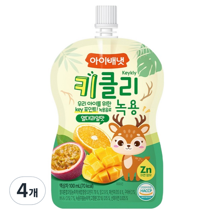 아이배냇 아동용 키클리 녹용, 4개, 100ml