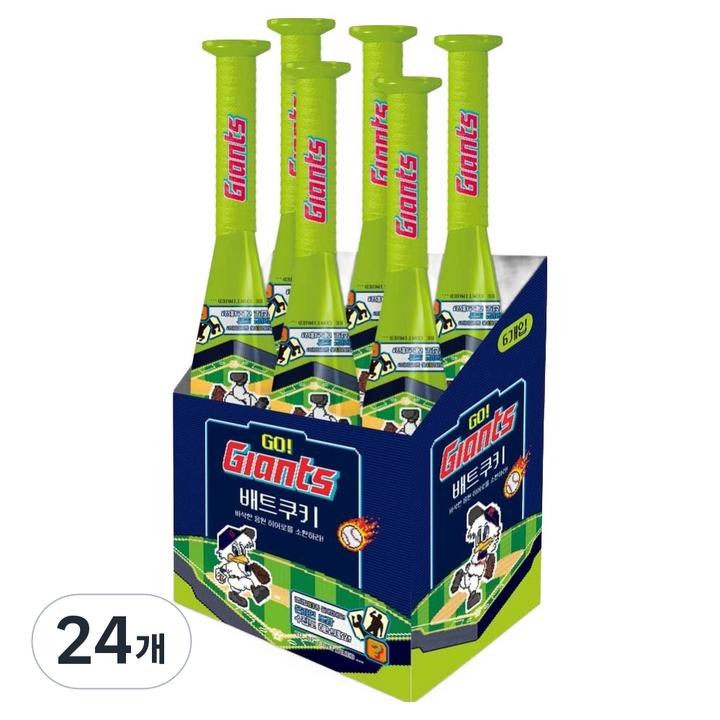 자이언츠 배트쿠키, 65g, 24개