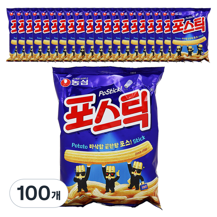 포스틱 과자, 84g, 100개