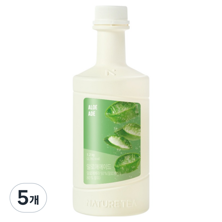 네이쳐티 알로에에이드, 1.2kg, 5개