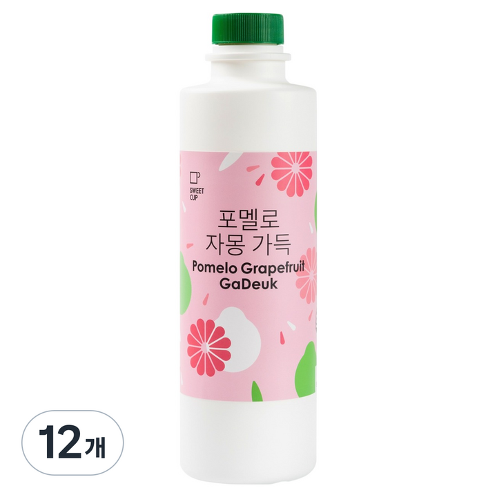 스위트컵 포멜로 자몽 가득 농축액, 12개, 1.2kg