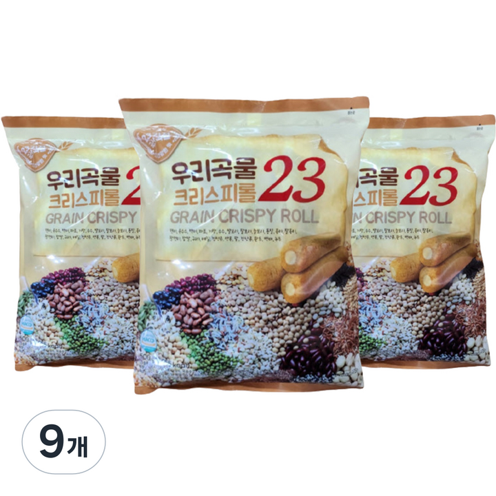 우리곡물 크리스피롤23, 9개, 500g
