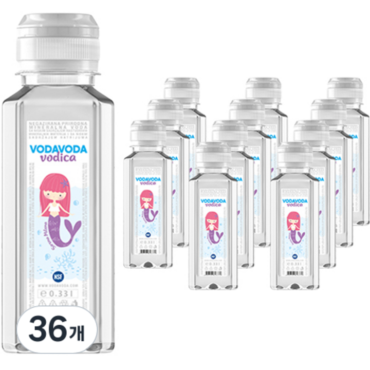 보다보다 스포츠캡 순수 미네랄 워터 랜덤발송, 330ml, 36개
