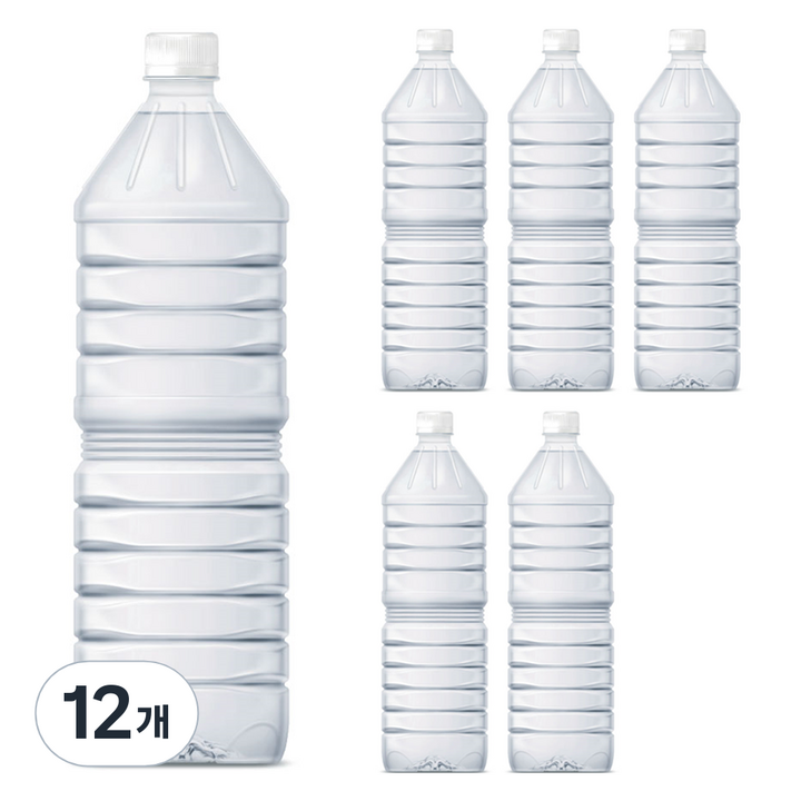 물하나 eco 생수 무라벨, 1L, 12개