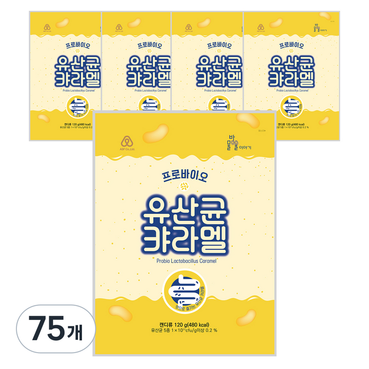 안신 프로바이오 유산균 캬라멜, 120g, 75개