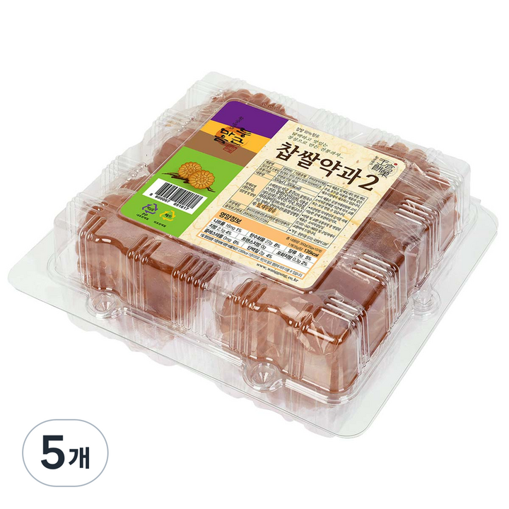 왕궁병과 둥근마음 찹쌀약과 2, 350g, 5개