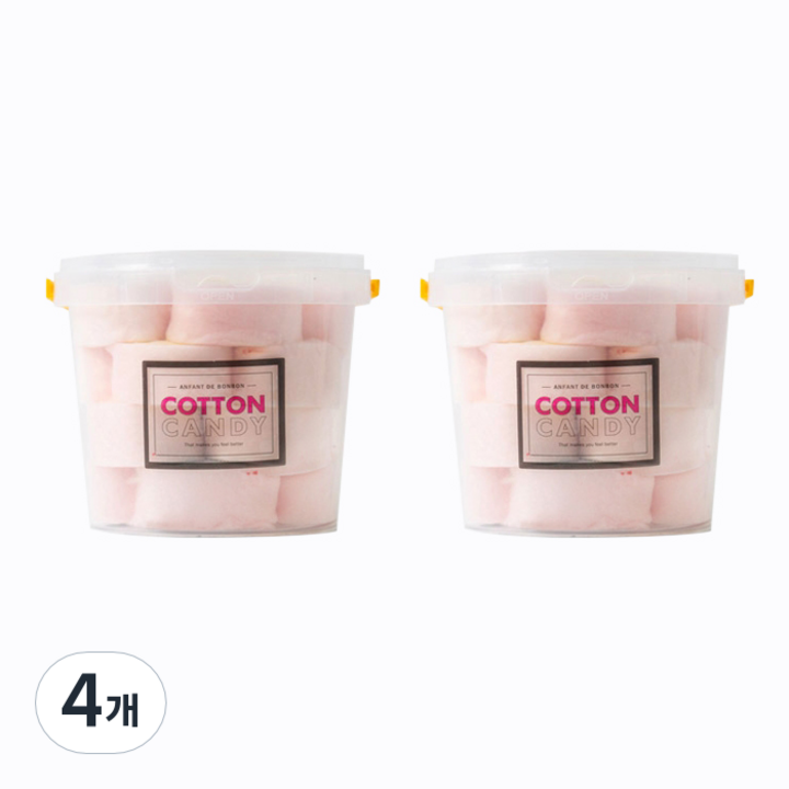 앙팡드봉봉 한입솜사탕 스트로베리, 50g, 4개