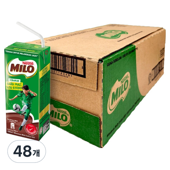 MILO 초코우유, 200ml, 48개