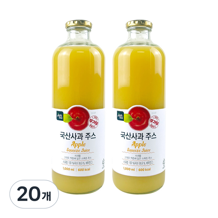 호재준 국산사과주스, 1L, 20개