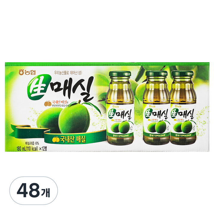 [농협] 우리 과일 주스 180ml*12개입, 180ml, 48개