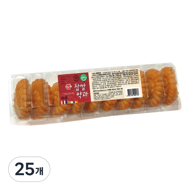 담미정 찹쌀 약과, 400g, 25개