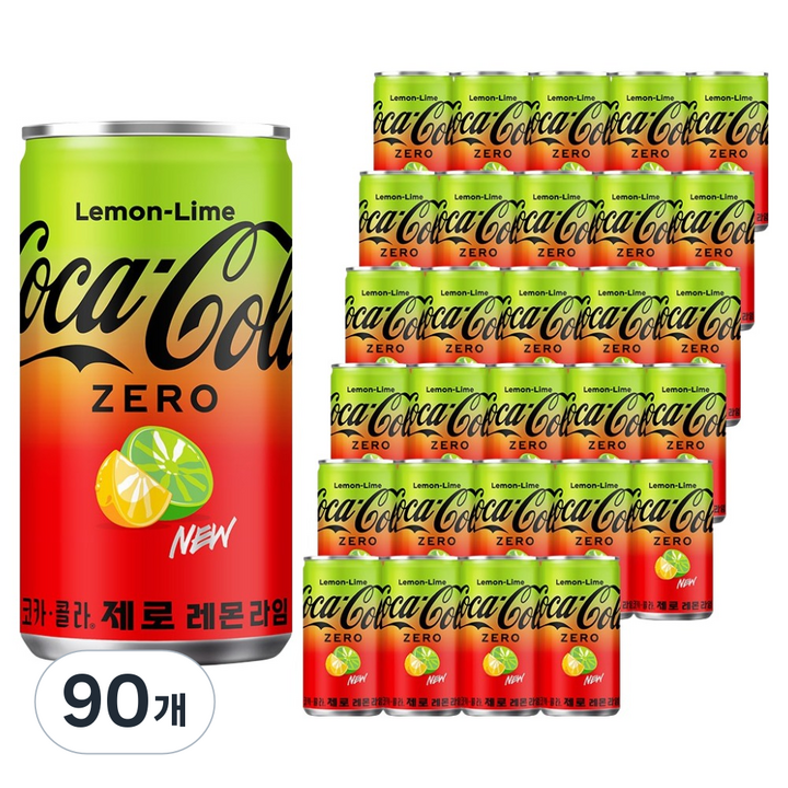 코카콜라 제로 레몬라임, 90개, 190ml
