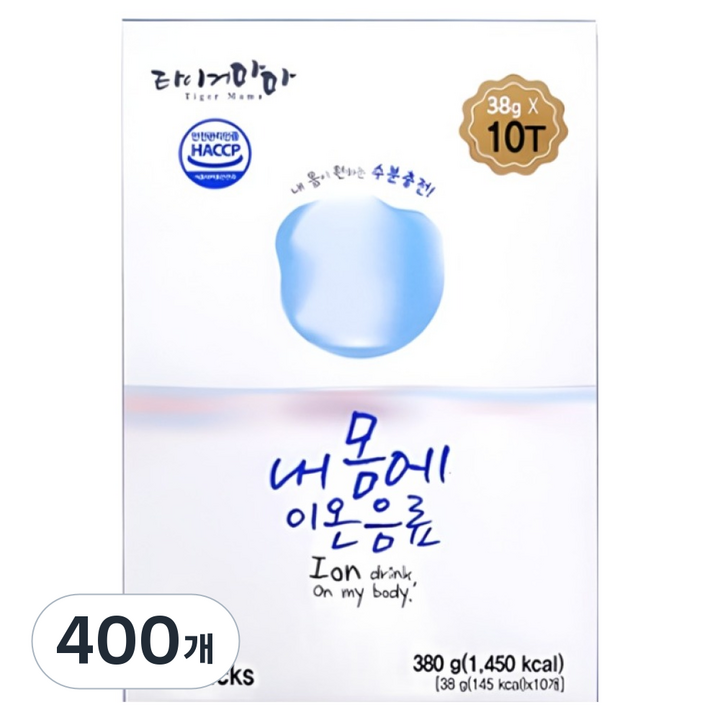 타이거마마 내몸에 이온음료, 380g, 400개