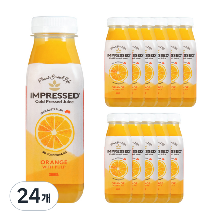 임프레스드 오렌지 주스, 300ml, 24개