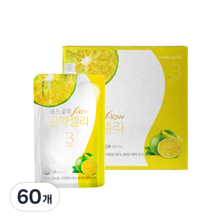 에스로우 곤약젤리 깔라만시맛 10개입, 130ml, 60개
